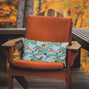 Birds On Branches Lumbar Cushion