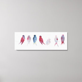 Birds on Wire wrapped canvas