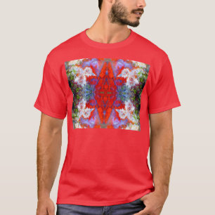 Birds Outside The Box Red Lightning Agate T-Shirt