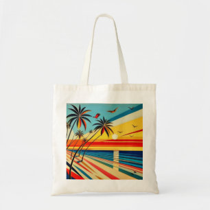 Birds over Palms Tote Bag
