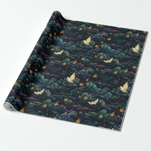 Birds Over The Trees Wrapping Paper