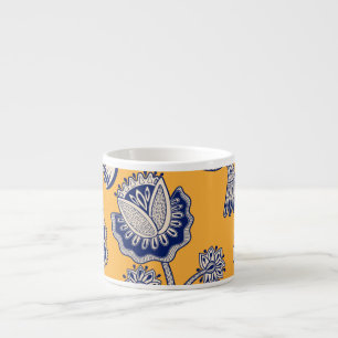 Birds Paisley Flowers Vintage Pattern Espresso Cup
