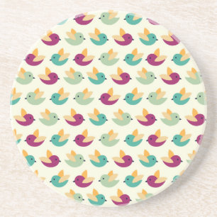 Birds pattern coaster