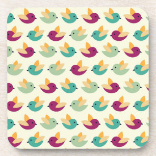 Birds pattern coaster