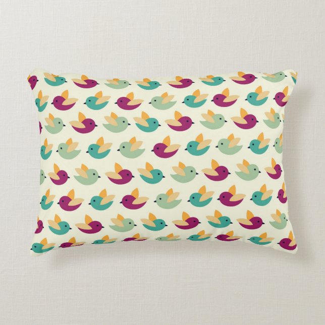 Birds pattern decorative cushion (Front)