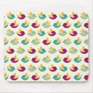 Birds pattern mouse mat
