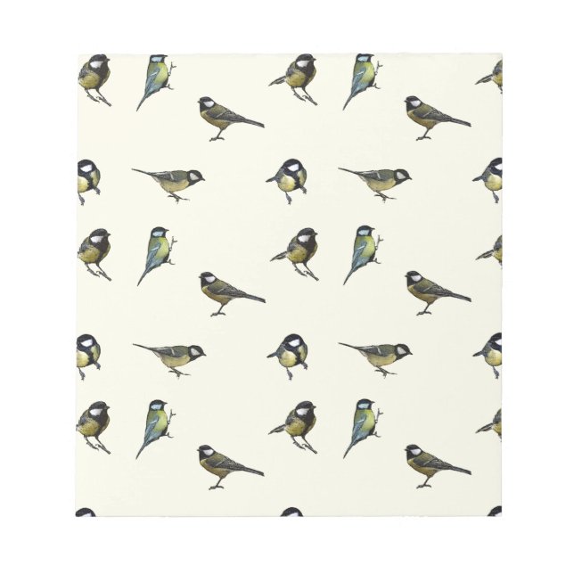 Birds pattern notepad (Front)
