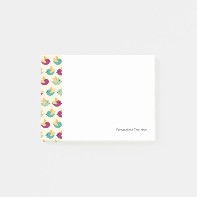 Birds pattern post-it notes (Front)
