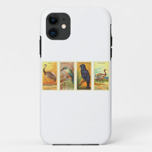 Birds Retro Drawings iPhone 11 Case