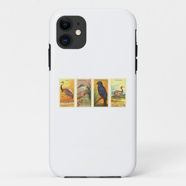 birds retro drawings Case-Mate iPhone case (Back)