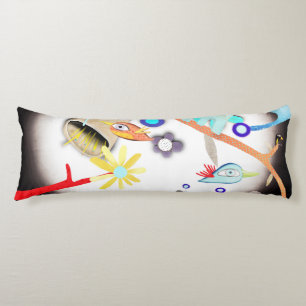 Birds Rupydetequila and Cute Red Dots Pattern Body Cushion