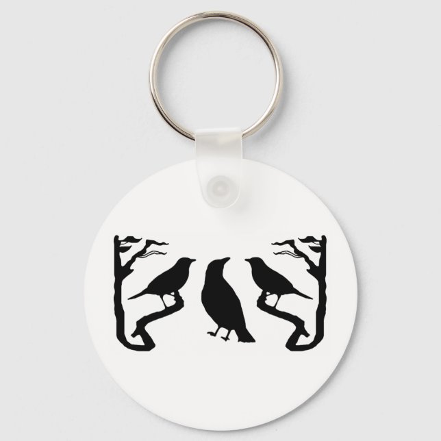 Birds Silhouette Key Ring (Front)