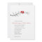 Birds Silhouettes Wedding Invitation - Red -
