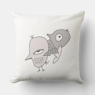 birds sparrows autumn warm home interior cushion