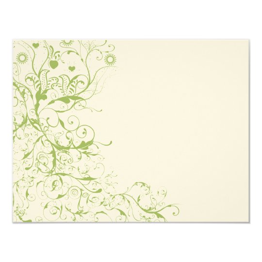 Birds & Swirls Wedding RSVP Response Card #17