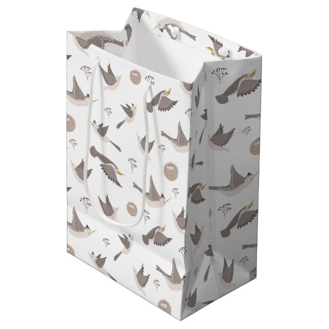 Birds Take Flight Medium Gift Bag (Front Angled)