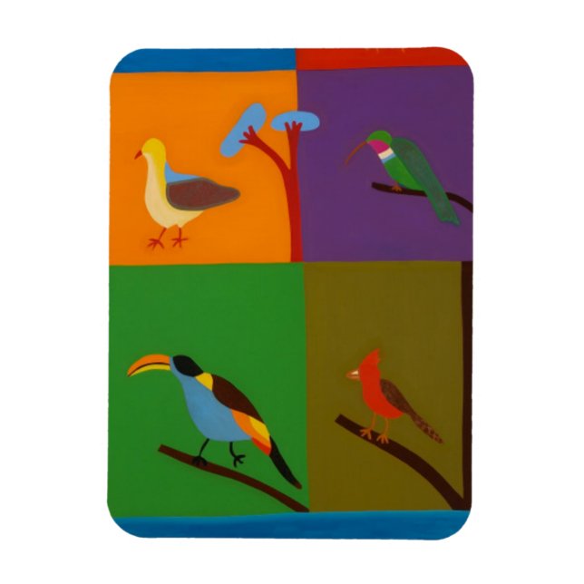 Birds that Visit the Valley of Bogota 2008 Magnet (Vertical)