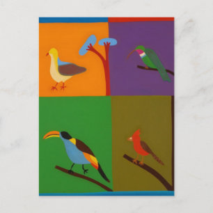 Birds that Visit the Valley of Bogota 2008 Postcard