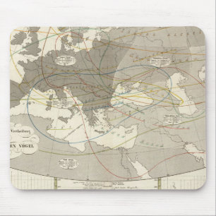 Birds throughout Europe Mouse Mat