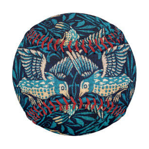 Birds (Vintage Animal Pattern) (by William Morris) Baseball