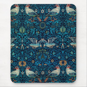 Birds (Vintage Floral Pattern) (by William Morris) Mouse Mat