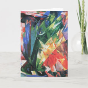 Birds (Vogel) by Franz Marc, Vintage Cubism Art Card
