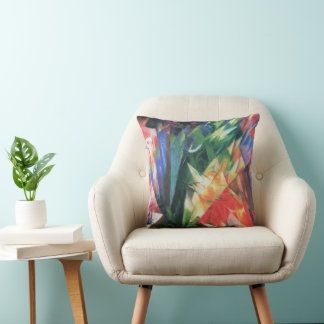 Birds (Vogel) by Franz Marc, Vintage Cubism Art Cushion