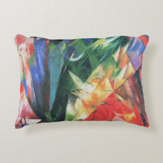 Birds (Vogel) by Franz Marc, Vintage Cubism Art Decorative Cushion