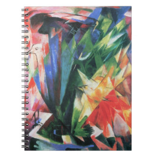 Birds (Vogel) by Franz Marc, Vintage Cubism Art Notebook