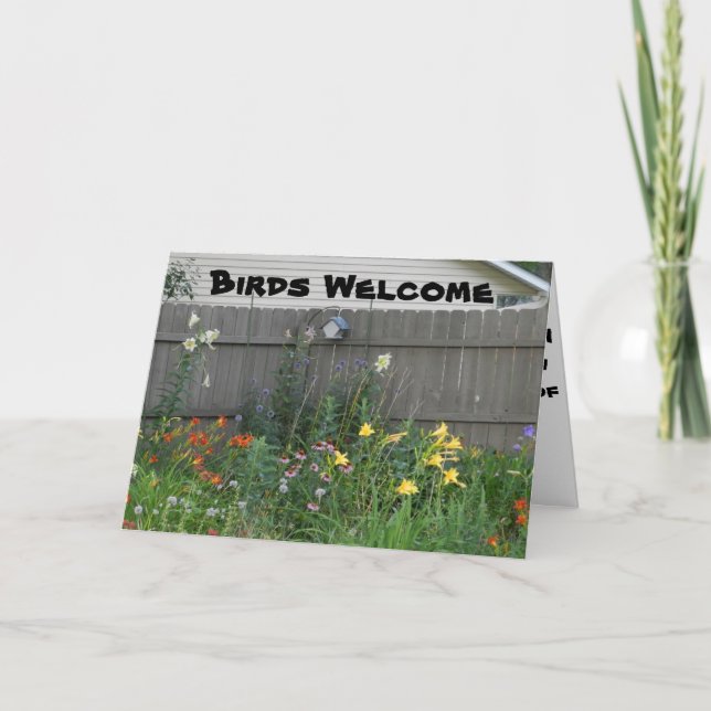 Birds Welcome Card (Front)