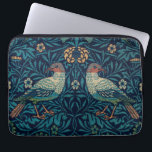 Birds William Morris. Blue animal vintage pattern  Laptop Sleeve<br><div class="desc">William Morris "Birds" laptop sleeve. Blue animal vintage pattern.</div>