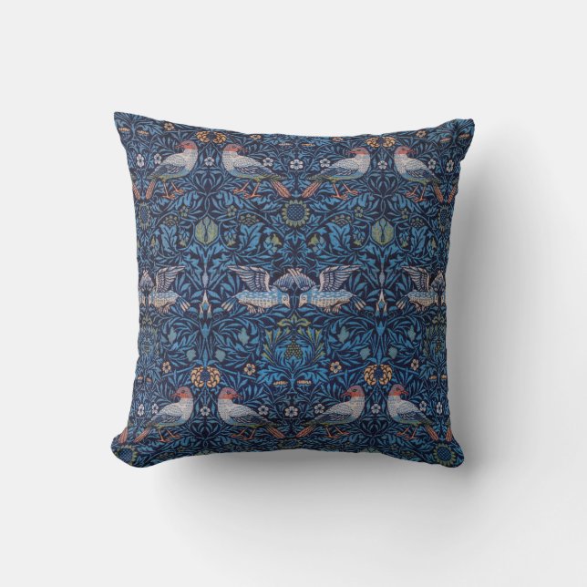 Birds, William Morris Cushion (Front)
