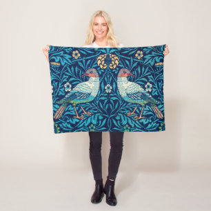 Birds, William Morris Fleece Blanket