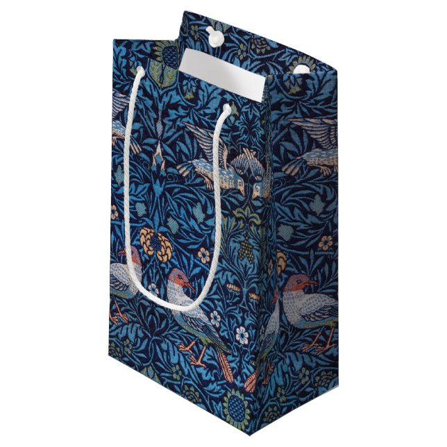 Birds, William Morris Small Gift Bag (Front Angled)