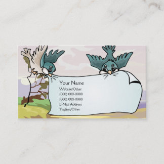 Birds with Banner Business Card