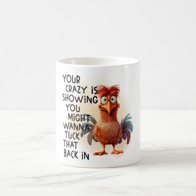 Birds with funny sayings! coffee mug (Center)