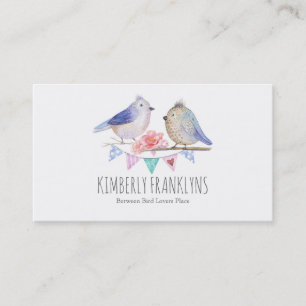 Birds Woodland Wonderland Watercolor Business Card