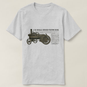 Birdsall's Steam Traction Engine 1889 Farm Tractor T-Shirt