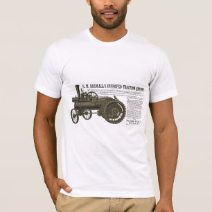 Birdsall's Steam Traction Engine 1889 Farm Tractor T-Shirt