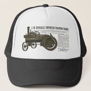 Birdsall's Steam Traction Engine 1889 Farm Tractor Trucker Hat