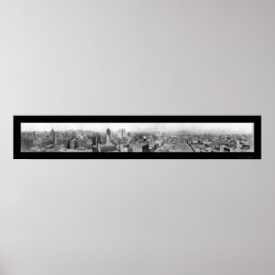 Birdseye San Francisco Photo 1925 Poster