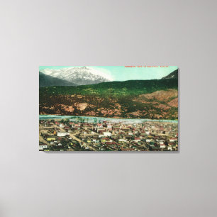 Birdseye View of Skagway, AlaskaSkagway, AK Canvas Print