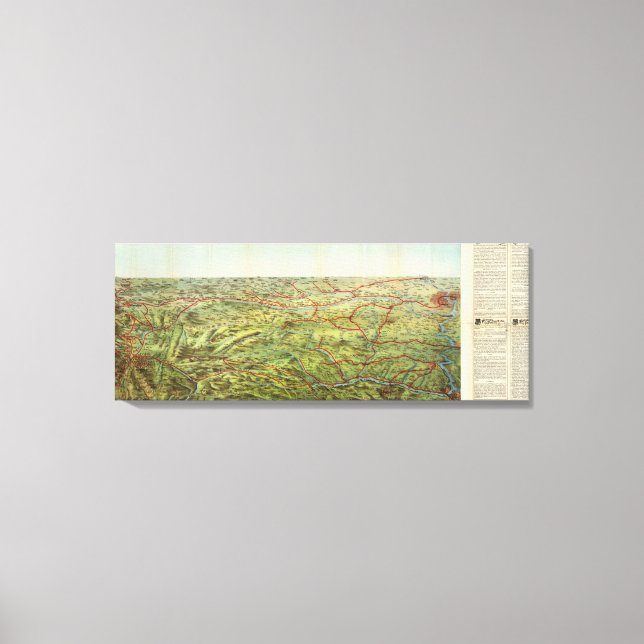 Birdseyes View Great Plains Canvas Print (Front)