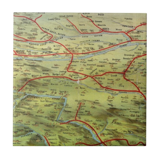 Birdseyes View Great Plains Tile (Front)