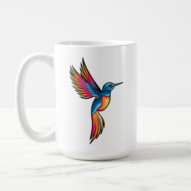 Birdshow mix colors coffee mug (Left)