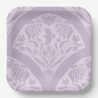 Birdsong Graden in Purple Paper Plate