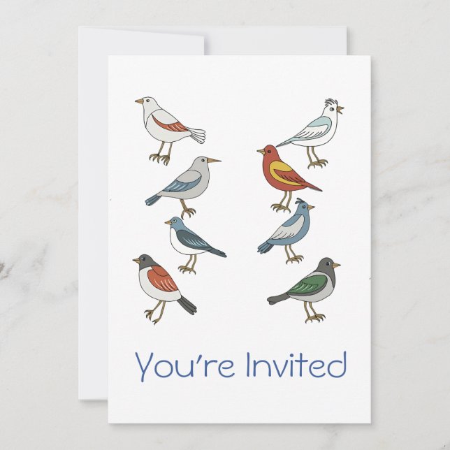 Birdwatcher Birding Event Fundraising Competiton Invitation (Front)