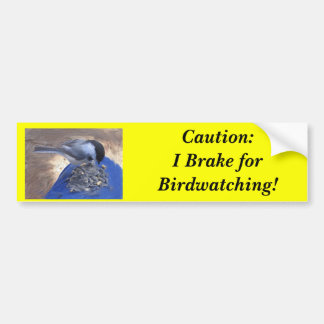 Birdwatcher Brake Bumper Sticker