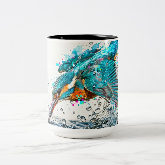 Birdwatcher Gift Stunning Kingfisher Mug (Center)