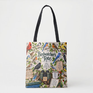 Birdwatcher's Tote Birding Nature Lover Bag